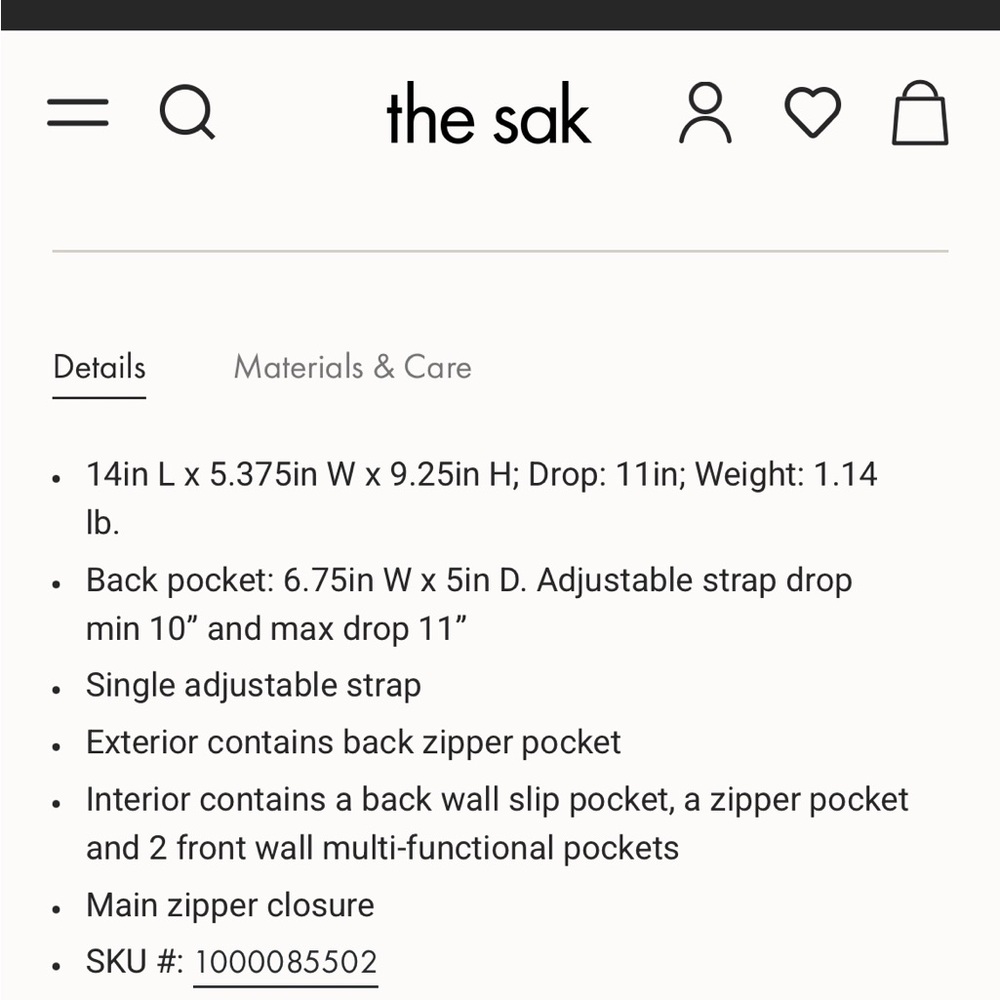 The Sak Blue and Brown Hobo Bag - Picture 11 of 11